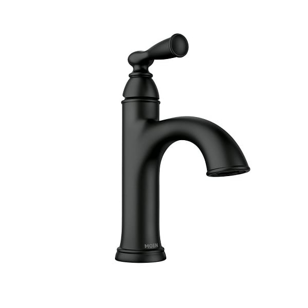 Moen Banbury Matte Black One-Handle High Arc Bathroom Faucet 84945BL - main